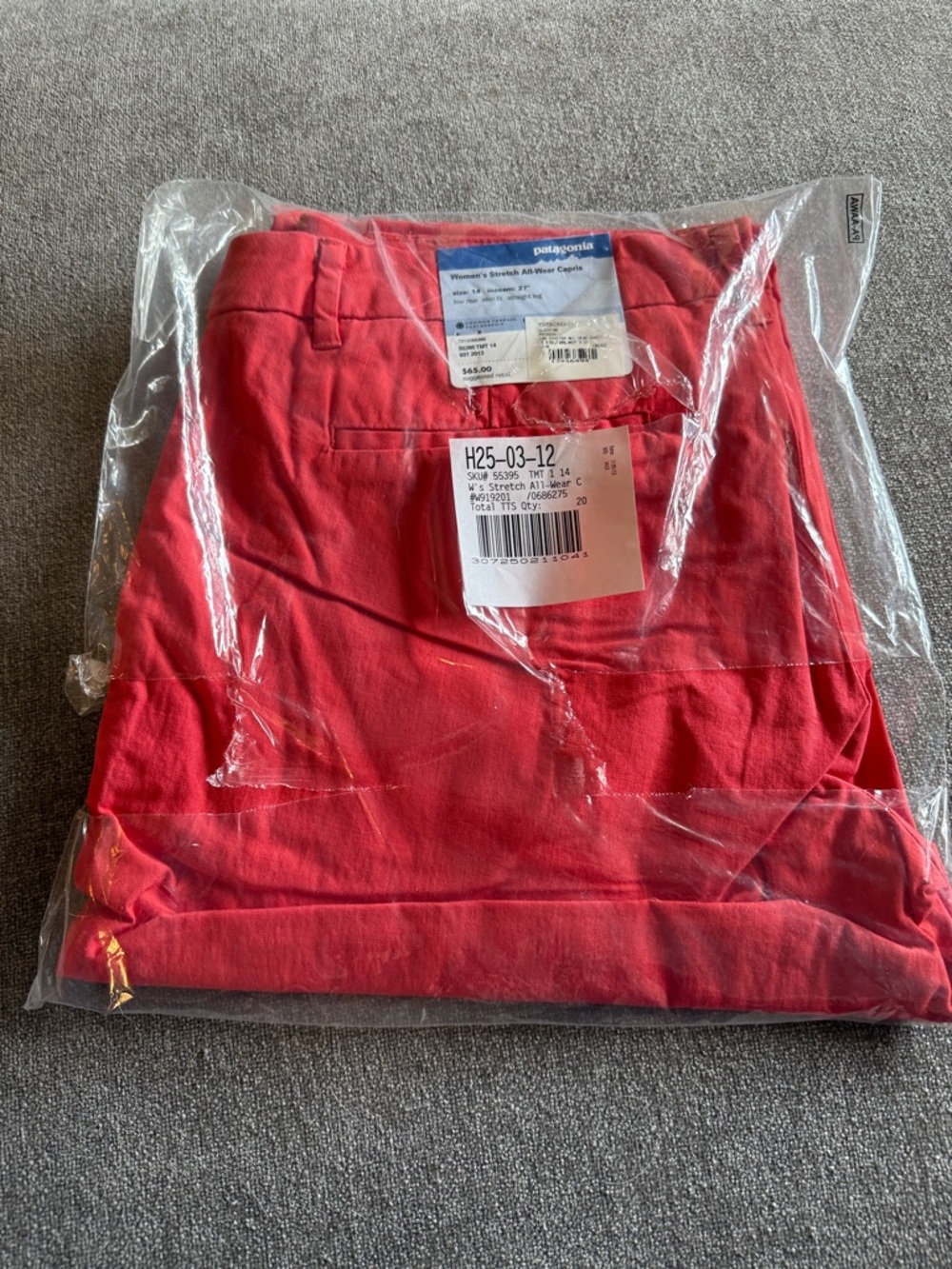 Patagonia Red Women's Stretch All-Weather Capris
